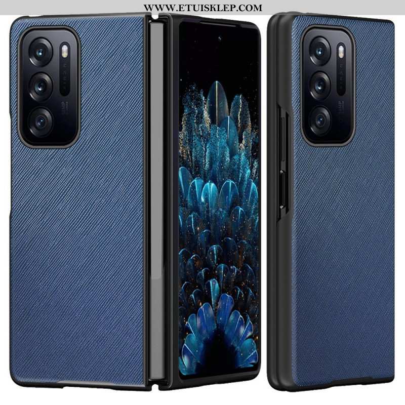 Etui do Oppo Find N Teksturowany Skórzany Projekt